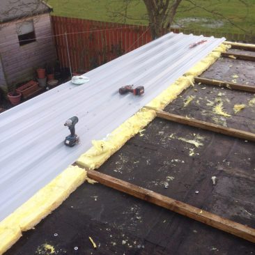 Domestic garage roof